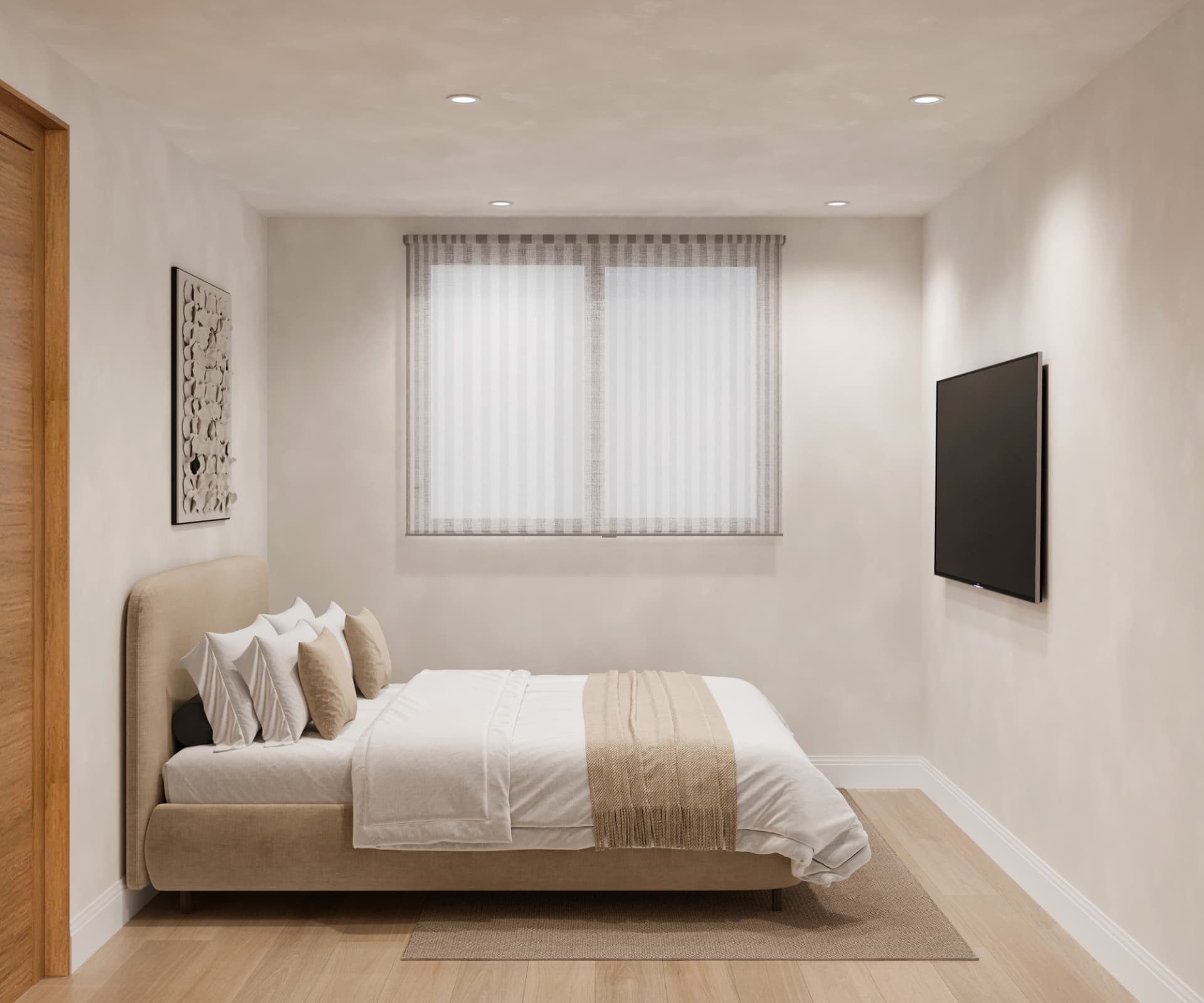 One room.
Everything you need.