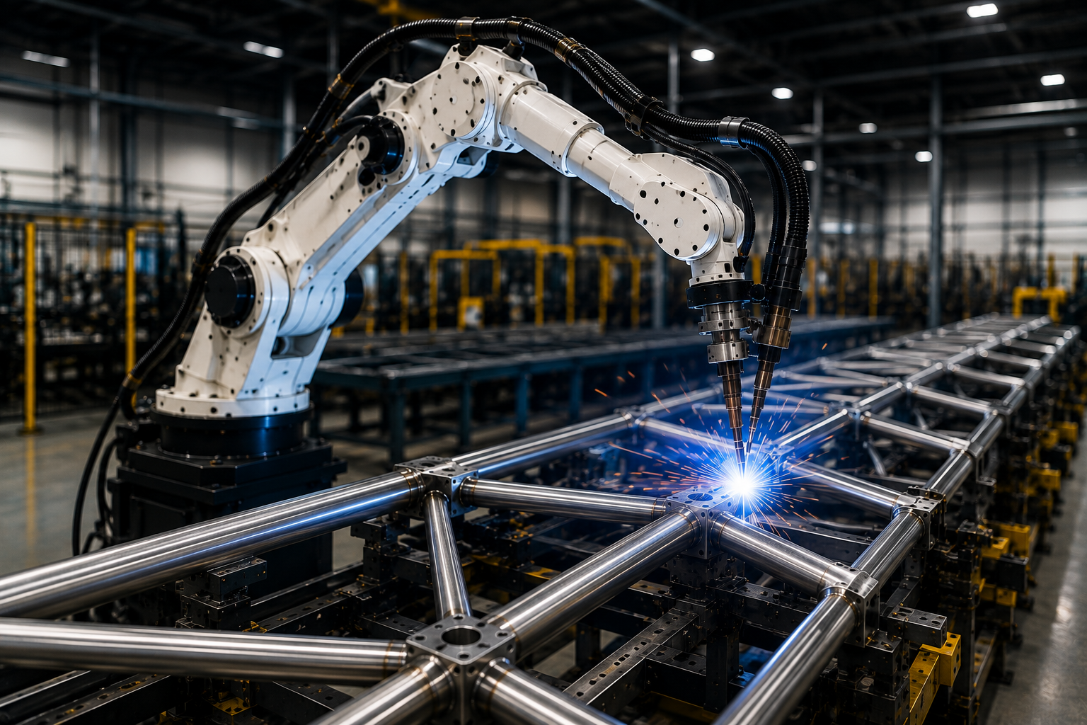Karlev spaceframe fabrication, the structural language Alexis Rochas brought from Stereobot